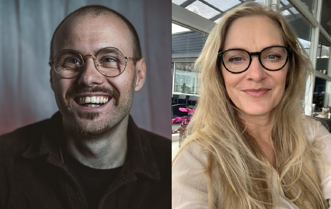To billeder af en mand og en kvinde iført briller, valgt som nye suppleanter.